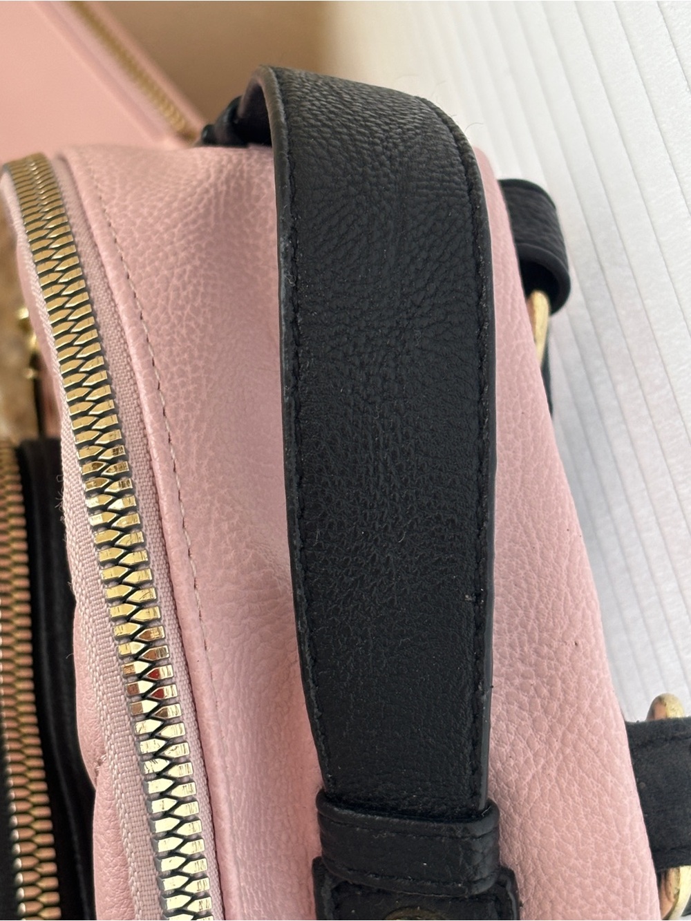 Betsey Johnson Classic Cat Mini Backpack in Blush Pink, Black & Gold - NWOT - Picture 12 of 16